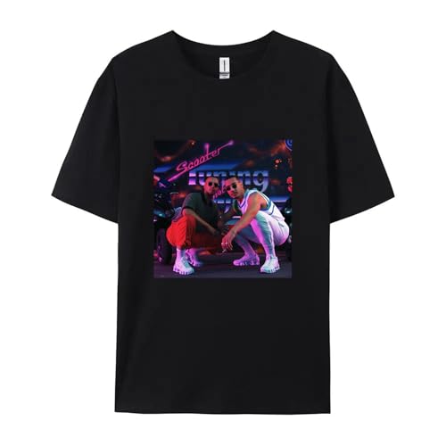 Apache 207 Herren-T-Shirt Mit Rundhalsausschnitt Und Kurzen Ärmeln, Atmungsaktives, Lockeres Freizeitoberteil (A M)