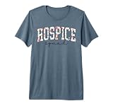 Hospice Squad Floral Nurse Week Palliative Care Hospice Aide Premium Tri-Blend T-Shirt