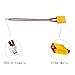 2Pairs XT60 to 2-PIN JST-PH2.0 Female Male Adapter Conversion Cable 22AWG 10cm for Furitek Tegu Lizard ESC SCX24 Battery RC Car Plane RC Toys