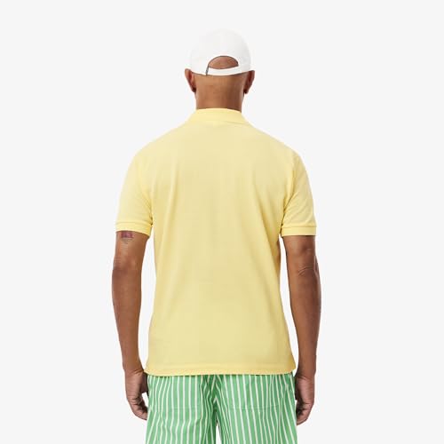Image of Lacoste Original L.12.12 Petit Pique Cotton Polo Shirt Yellow