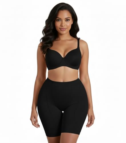 Image of Women Thigh Slimmer with mid Waist and Fake Buttocks Removable Padded's Body Sculpting Shaping Panties
