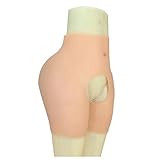 FSYH Silicone Buttock Butt Shaper Control Shorts Butt Enhance Sissy Panties Lift Buttock Underwear for Cosplay Crossdresser,Nude,0.47in