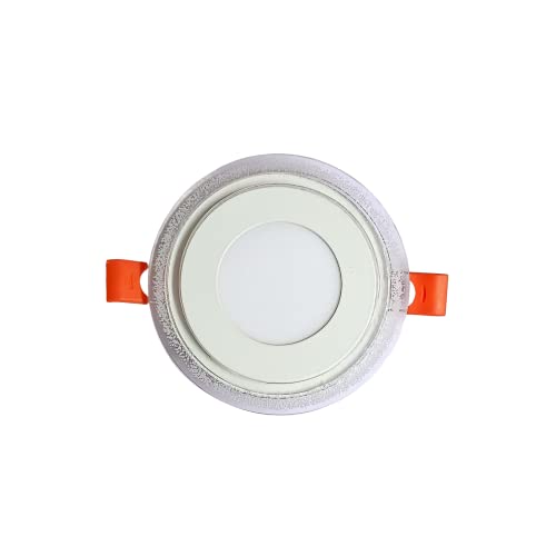 Image of D'Mak Aluminium 6 Watt Decorative Led Jelly Type Round Led Panel Ceiling Light 3D Effect Lighting (White & Pgb,Pack of 1)