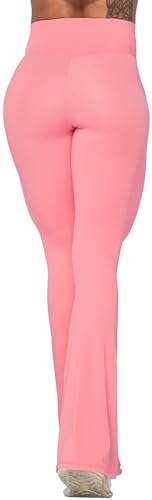 Image of Sunzel Flare Leggings, Crossover Yoga Pants with Tummy Control, High-Waisted and Wide Leg