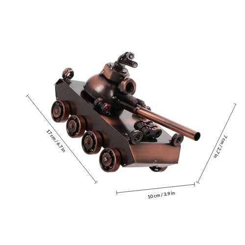 Tanque de hierro miniatura Ipetboom para decorar vitrinas 3