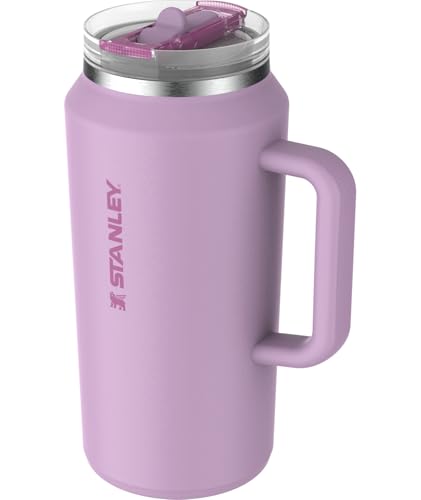 Image of STANLEY Quencher ProTour Flip Straw Tumbler with Leakproof Lid 64 oz | Built-In Straw & Handle | Cupholder Compatible for Travel | Insulated Stainless Steel Cup | BPA-Free | Soft Orchid
