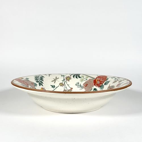 Image of SNS Palm Jumeirah Pasta Serving Bowl | Premium Salad, Soup & Snacks Bowl | Semi-Matt Finish Dinnerware for Oats Pasta Fruits & Desserts | Tableware for Gifting (Palm Jumeirah Pasta Bowl, 1 Piece)