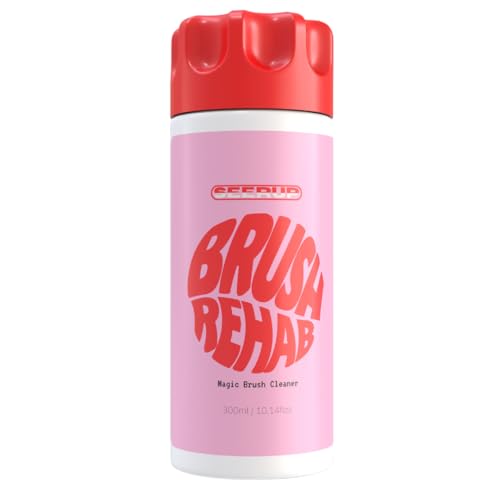SEERUP Brush Rehab - Makeup Brush Cleaner Liquid Solution- 300ml Unique Formula - Removes Make up, Dead Skin, Bacteria and Dirt from your Makeup Brushes - Vegan, Cruelty-Free, Fast Drying, Easy to Use