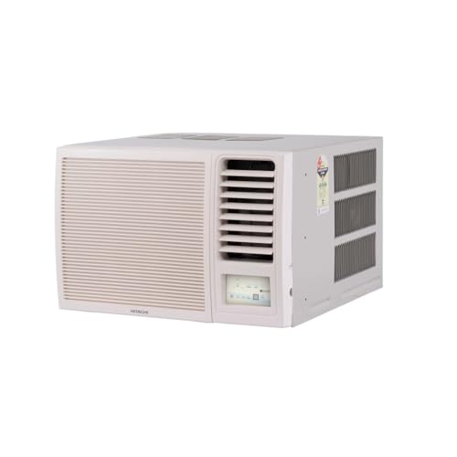 Image of Hitachi 1.5 Ton 3 Star Window Fixed Speed AC (Copper, Filter Clean Indicator, 2026 New BEE Rated, RAW318HIDO,White)
