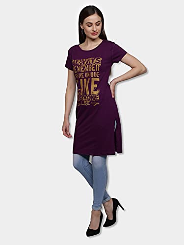 Image of FLEXIMAA Women's Half Sleeve T-Shirt - P