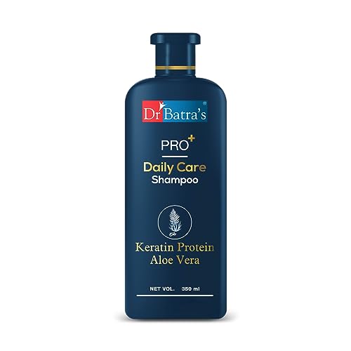 Dr Batra’s® PRO+ Daily Care Shampoo| With Aloevera & Keratin Protein|Mild Shampoo, Sulphate & Paraben Free|Daily Care Natural Protein Shampoo, protects from daily tear|Suitable for Men & Women, 350ml