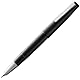 Lamy 2000 black Füller – edler Füllfederhalter im robusten Gehäuse aus Polycarbonat – 14 kt. Goldfeder, partiell platiniert & in Strichbreite EF