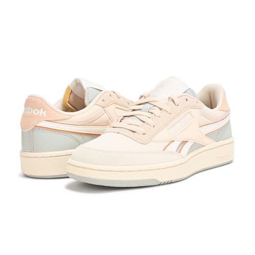 Reebok Unisex Club C Revenge Sneaker, Tapioca/Chalk/Grey 1, 9 Women/7.5 Men3