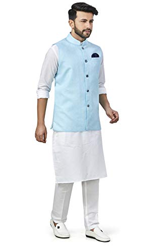 Image of Mens KURTA PYJAMA KOTI SET