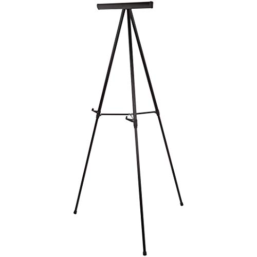 AmazonBasics Heavy Duty Presentation Display Stand Easel, Adjustable Height Telescope Tripod