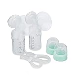 Picture of Motif Medical Luna Double Breast Pump Replacement Parts - Breast Pump Parts W/Bottles, Nipples, Tubing, Valves, Breast Shields (21mm), Diaphragms, Connectors & More - Safe Easy-to-Use Breast Pump Kit