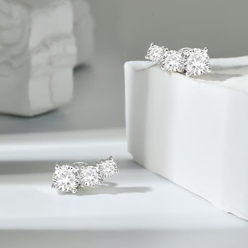 Cicy Bell Womens 18k Gold Plated Stud Earrings Sparkling Cubic Zirconia Hypoallergenic Trendy Earring Fashion Accessories Jewelry Gifts for Lovers and Mom3