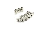 Confezione da 6 viti + 6 dadi Riolo kit viti corona 6 pezzi con dadi per moto bulloneria motocross enduro Honda Ktm Husqvarna Yamaha Suzuki Kawasaki