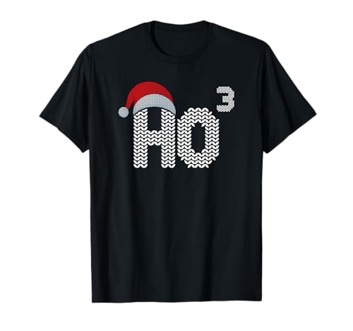 Ho Cubed Shirt Divertente Natale Matematica Insegnante Regalo Ho Ho Ho Maglietta