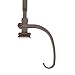[Front Door Garland Hanger] - Adjustable to Different Door Widths | Heavy-Duty Cast Iron | Decorative Christmas Decor | No Nails or Screws - No Damage to Your Door (Double Door, Mocha Brown)