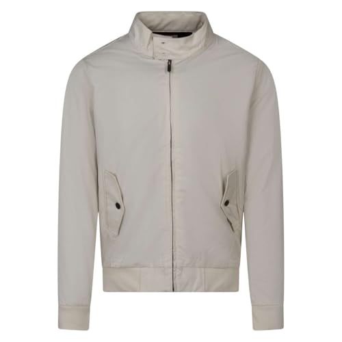 Blouson Teddy Smith beige homme veste mi-saison col boutonné manches longues
