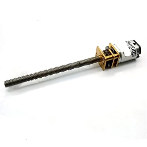 Moteur à engrenages N20 12V 15 tr/min avec arbre fileté M4 de 55mm pour micro-mécanisme