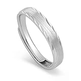 Meissa Alianzas de Plata para Pareja Anillos de Compromiso Ajustables para Hombres y Mujeres Plata de Ley 925 Juego Nupcial Regalo, Mujer 3,2mm