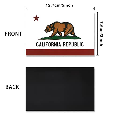 Image of JBCD California Flag Magnet Decal - for Car SUV Truck, 3 Pack, 3x5 Inches
