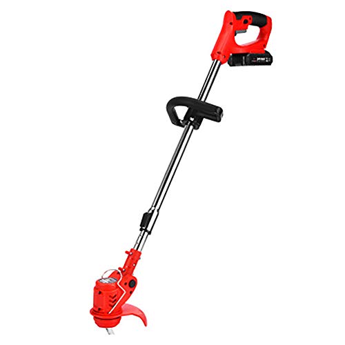 Akku-Rasentrimmer Mit Variabler Drehzahlregelung Drehbaren Kopf Einstellbar Zusatzhandgriff Geeignet Für Rasen, Im Freien, Garten, Etc.