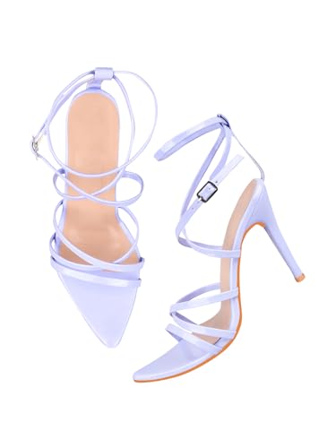 Image of TRYME Alluring & Stylish Pencil Heel sandals Strappy High Stilettos HeelSandals Casual Party Comfortable Sole For Women And Girls