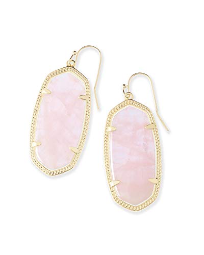 Kendra Scott Elle Drop Earrings for Women, Fashion Jewelry, 14k Gold-Plated, Rose Quartz Kendra Scott Elle Drop Earrings for Women, Fashion Jewelry, 14k Gold-Plated, Rose Quartz