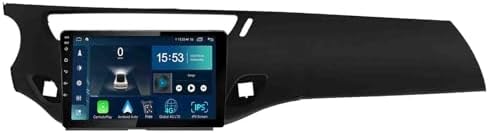 Double din android 14 car stereo 9 Touchscreen for Citroen C3 DS3 2010-2016 with Carplay, GPS Navigation, AHD Backup Camera Steering Wheel Controls FM Radio/Bluetooth/USB(Black,S-1(2G+32G))