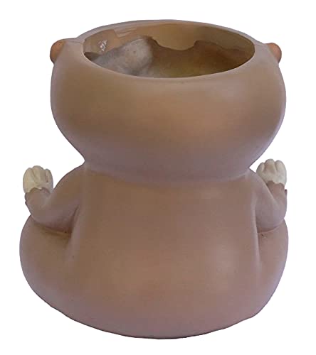 Gff Grass Flip Flops Animal Planter Succulent Pot - Cute Sloth Pot For Succulents, Cactus And Other Small Plants - Resin Composite For Indoor/Outdoor With Drainage Hole And Plug #TOP3