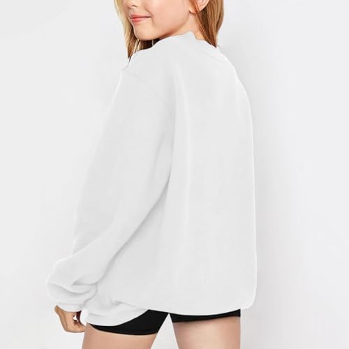 Girls Boys Oversized Sweatshirt Cute Heart Graphic Crewneck Pullover Tops Comfy Soft Birthday Outfits Fall Winter Clothes4