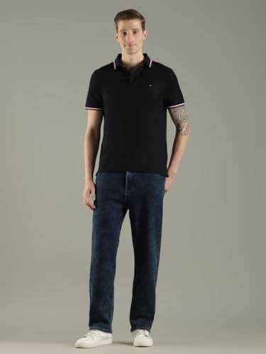 Image of Tommy Hilfiger Men Polo Cotton Regular Fit Shirt