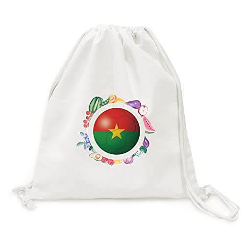 Sac en tissu Burkina Faso pliable pour fruits et légumes et courses