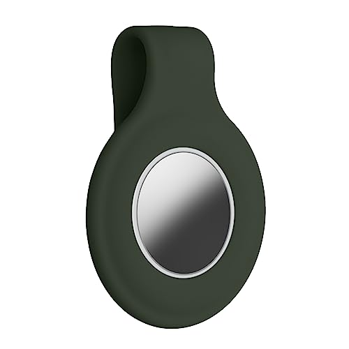 kwmobile Silicone Clip Compatible with Apple AirTag - Protective Silicone Clip for Tracker - Petrol