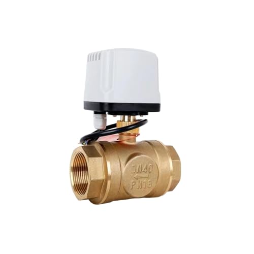 Válvula de bola motorizada de 3 vías eléctrica tipo T para control de agua de 12VDC 4