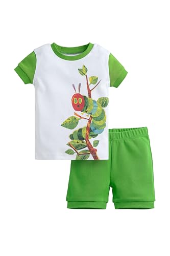 Image of monica + andy unisex-baby Organic Two-piece Shorty Pajama Set