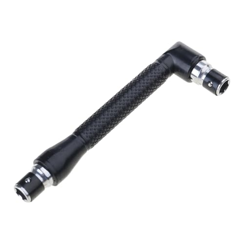 Llave dinamométrica en forma de L, destornillador de doble cabeza, llave de vaso de 1/4 pulgadas, 6,35 mm, herramienta de mano