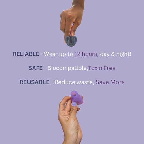 KAVODA Menstrual Cups with Sterilising Cup & Gel Wash - Reusable, Easy to Use, Pack of 2 in Small & Large Size - Thumbnail 5