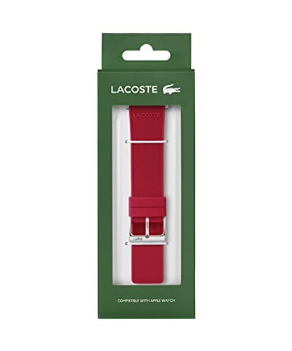 Lacoste Petit Piqué Silicone Unisex Apple Watch Strap - Image 3