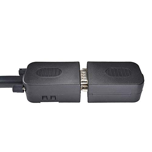 Gimax vga solder joints, connectors, display db15 three rows, 15-pin VGA terminal, with the shell - (Color: VGA3-6 Male head)