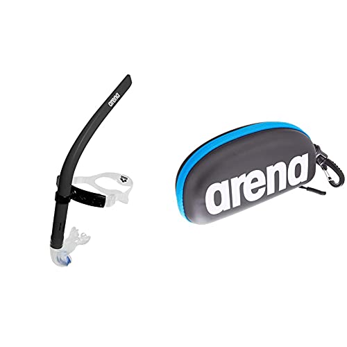 Arena Swim Snorkel III noir et étui premium pour lunettes de natation