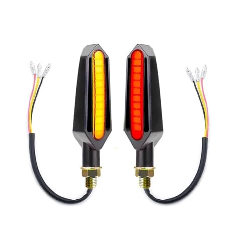 Clignotants LED moto universels M10 ambre pour feux avant et arrière