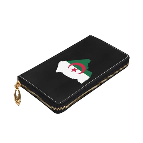 SEAEAGLE algeria flag map Womens Longer Wallet Card Holder Fashion Long Hand Bag