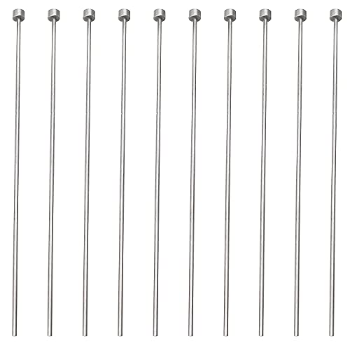 Utoolmart 2mm Dia Round Tip Steel Ejector Pin Punch 150mm Long