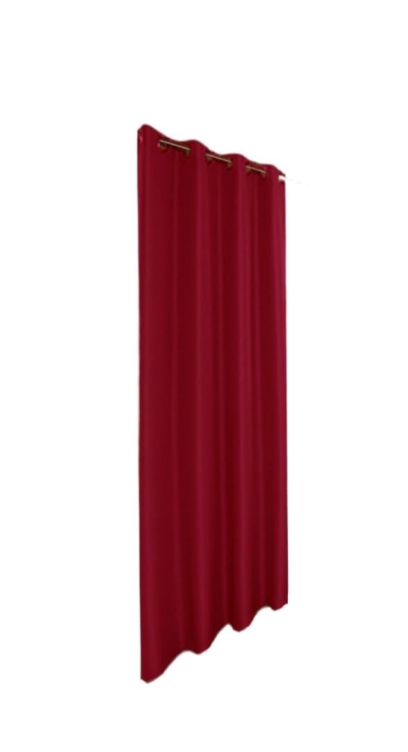 TANGSIYANG Outdoor Curtains 1PC, Waterproof Outdoor Curtains Weatherproof Grommet Top Curtain, Outside For Porch, Patio,Pergola, Cabana(Red,GROMMET TOP_W137 X H213)