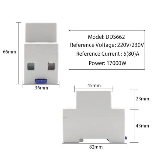 Compteur de puissance Din Rail contre les surcharges électriques 110V