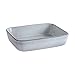 ProCook - Plat à Four Rectangulaire - Plat de Cuisson Grès - 27cm x 21cm - Gris - Glaçure Réactive